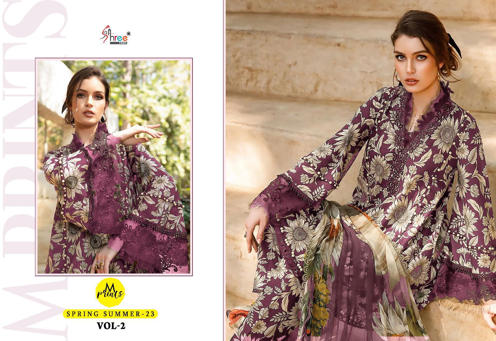 M Print Spring Summer 23 Vol 2 Pakistani Suits Catalog